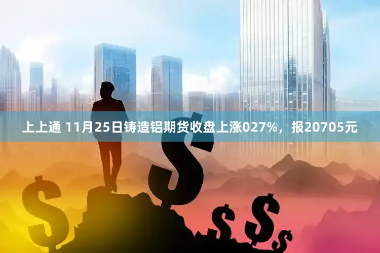 上上通 11月25日铸造铝期货收盘上涨027%，报20705元