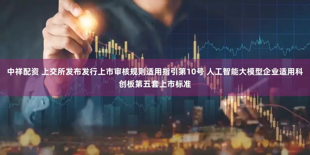 中祥配资 上交所发布发行上市审核规则适用指引第10号 人工智能大模型企业适用科创板第五套上市标准